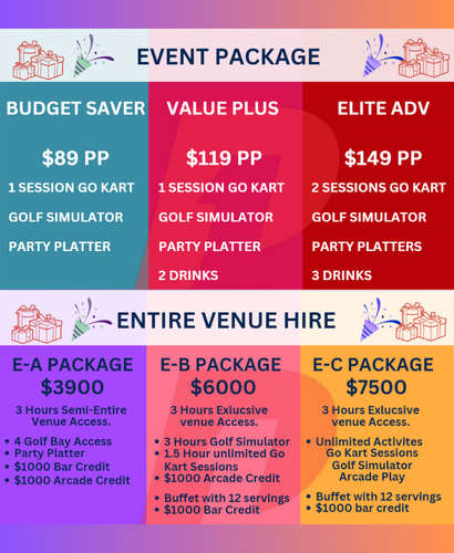 Event & Entire Hire Packages